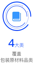 覆盖4大类包装原材料品类