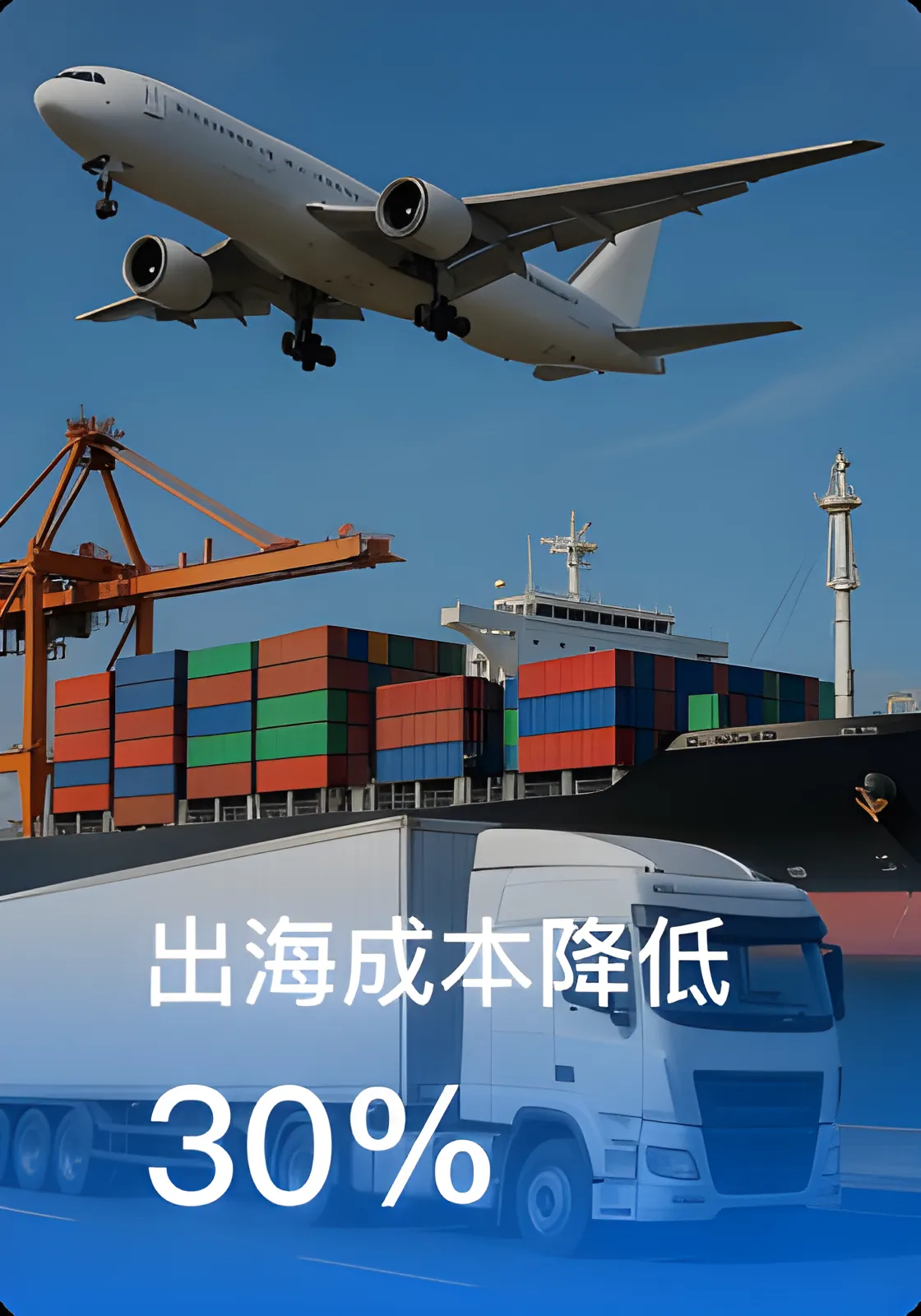 出海成本降低30%